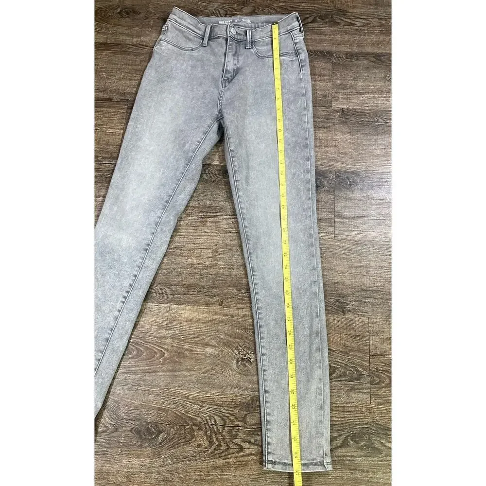 Old Navy Ballerina Jeggings Girls Size 16 Jeans 360 Stretch Gray
